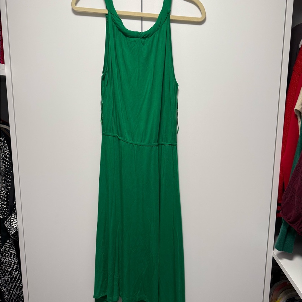 Cable & Gauge Vibrant Green Backless Dress